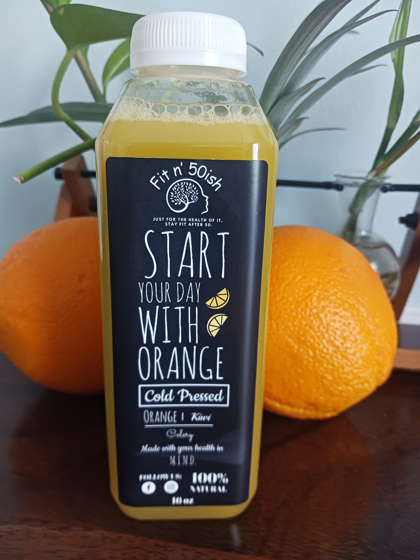 6 Pack Cold-Pressed Orange -Kiwi - Celery Juice (local only)