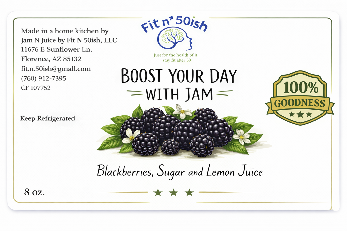 Single Blackberry Jam