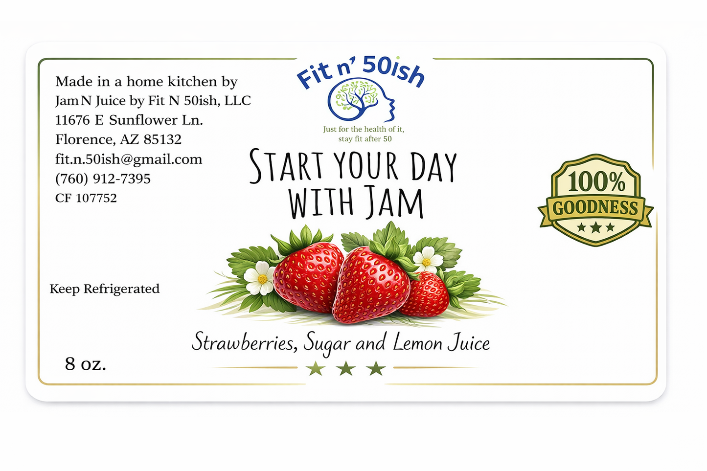 Single Strawberry Jam