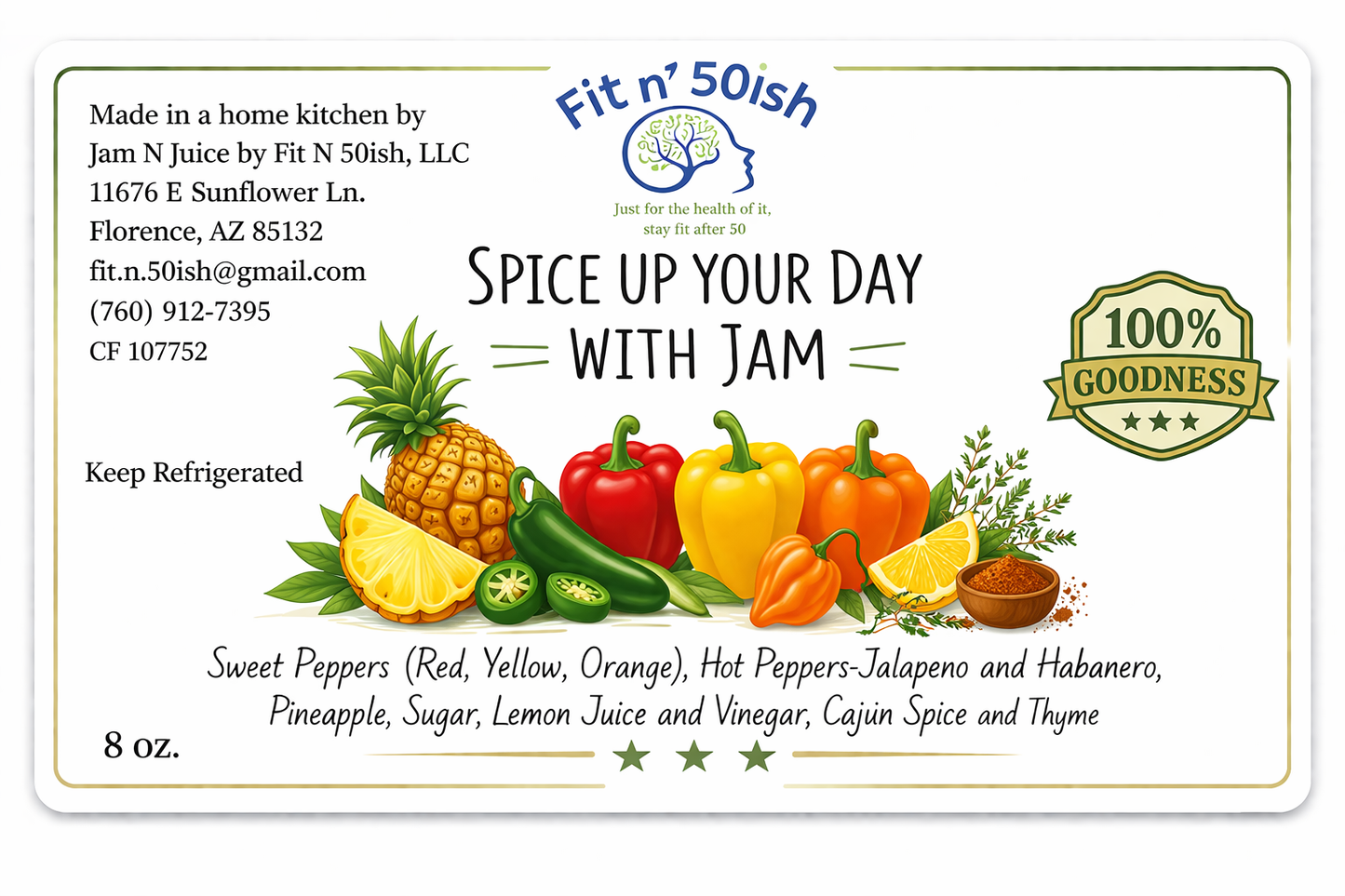 Single Pineapple Pepper Jam