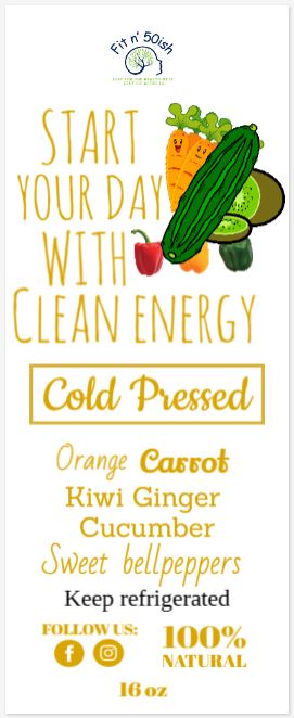 Single Clean Energy Juice (Shipping not available)